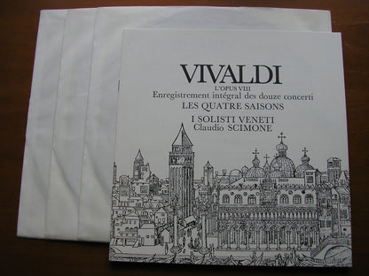 VIVALDI: THE CONTEST BETWEEN HARMONY & INVENTION  Op. 8      SCIMONE / I SOLOISTI VENETI       3LP       STU 70679 / 81