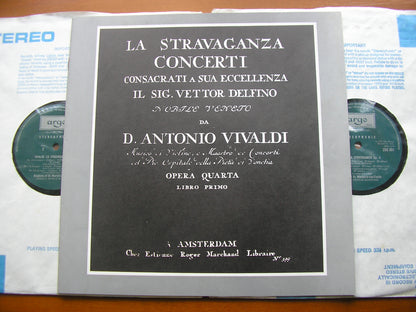 VIVALDI: LA STRAVAGANZA Op. 4       KAINE / LOVEDAY / ASMIF / MARRINER     2 LP      ZRG 800/1