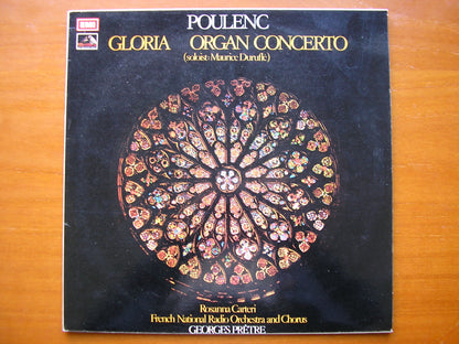 POULENC: GLORIA / ORGAN CONCERTO    DURUFLE / CARTERI / FRENCH NATIONAL RADIO ORCHESTRA / PRETRE      ASD 2835