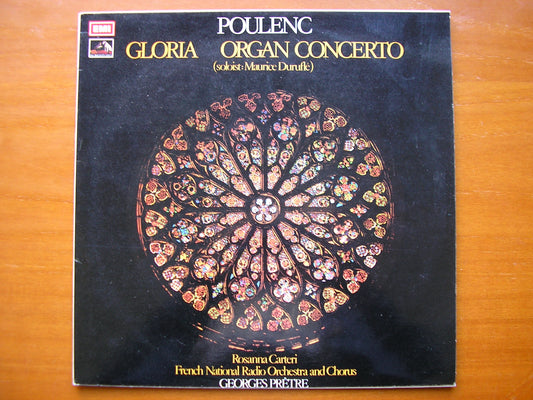 POULENC: GLORIA / ORGAN CONCERTO    DURUFLE / CARTERI / FRENCH NATIONAL RADIO ORCHESTRA / PRETRE      ASD 2835