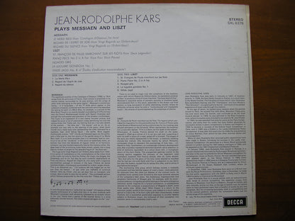 SXL 6378 JEAN-RODOLPHE KARS PLAYS MESSIAEN & LISZT      ED3