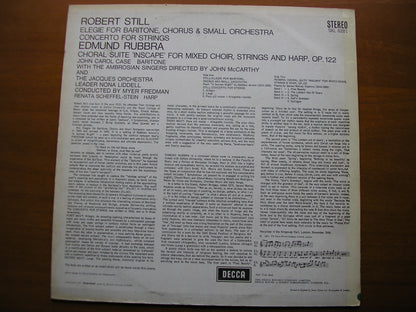 SXL 6281  STILL: ELEGY / CONCERTO FOR STRINGS / RUBBRA: CHORAL SUITE 'INSCAPE'      JACQUES ORCHESTRA /  FREDMAN     ED2