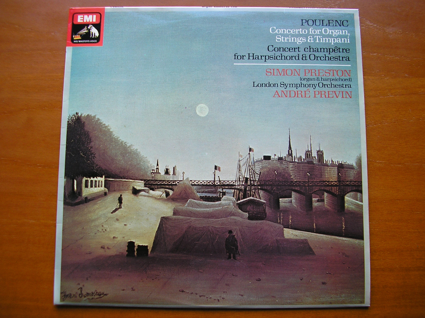POULENC: CONCERTO FOR ORGAN, STRINGS & TIMPANI / CONCERTO CHAMPETRE     PRESTON / LONDON SYMPHONY / PREVIN      ASD 3489