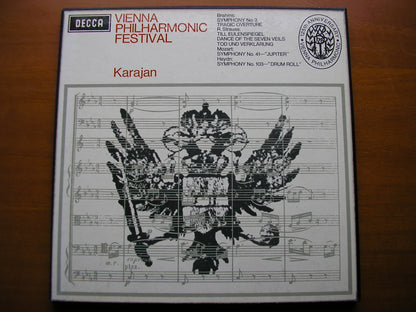 SXL 6282 / 4  VIENNA PHILHARMONIC FESTIVAL: BRAHMS / STRAUSS / MOZART / HAYDN      KARAJAN   3LP    ED2