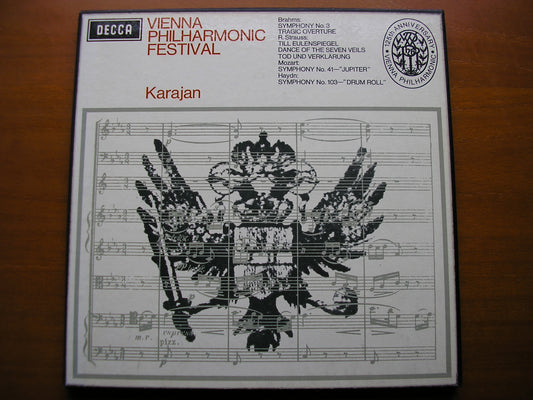 SXL 6282 / 4  VIENNA PHILHARMONIC FESTIVAL: BRAHMS / STRAUSS / MOZART / HAYDN      KARAJAN   3LP    ED2