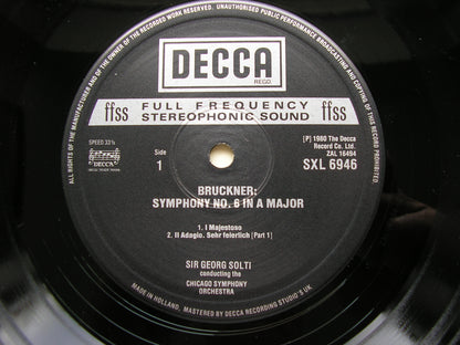 BRUCKNER: SYMPHONY No. 6     SOLTI / CHICAGO SYMPHONY      SXL 6946