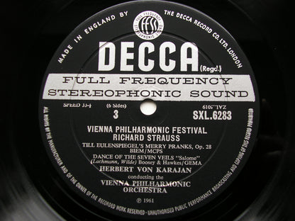 SXL 6282 / 4  VIENNA PHILHARMONIC FESTIVAL: BRAHMS / STRAUSS / MOZART / HAYDN      KARAJAN   3LP    ED2