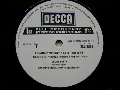 ELGAR: SYMPHONY No. 1       SOLTI / LONDON PHILHARMONIC      SXL 6569