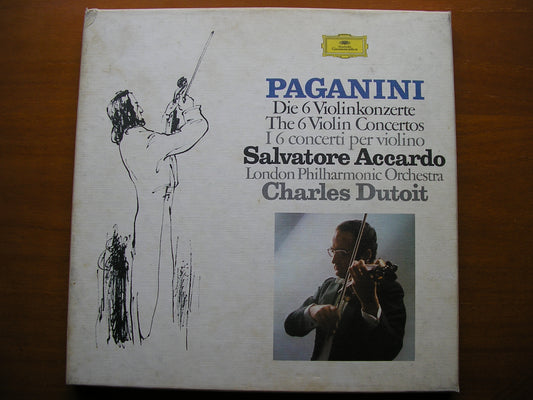 PAGANINI: VIOLIN CONCERTOS      ACCARDO / LONDON PHILHARMONIC / DUTOIT     5LP     2740 121