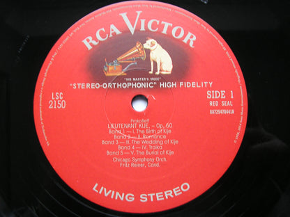 PROKOFIEV: LIEUTENANT KIJE / STRAVINSKY: SONG OF THE NIGHTINGALE     REINER / CHICAGO SYMPHONY    LSC 2150