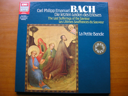 BACH, CPE: THE LAST SUFFERINGS OF THE SAVIOUR    SOLOISTS / LA PETITE BAND / KUIJKEN     2LP     16 9602