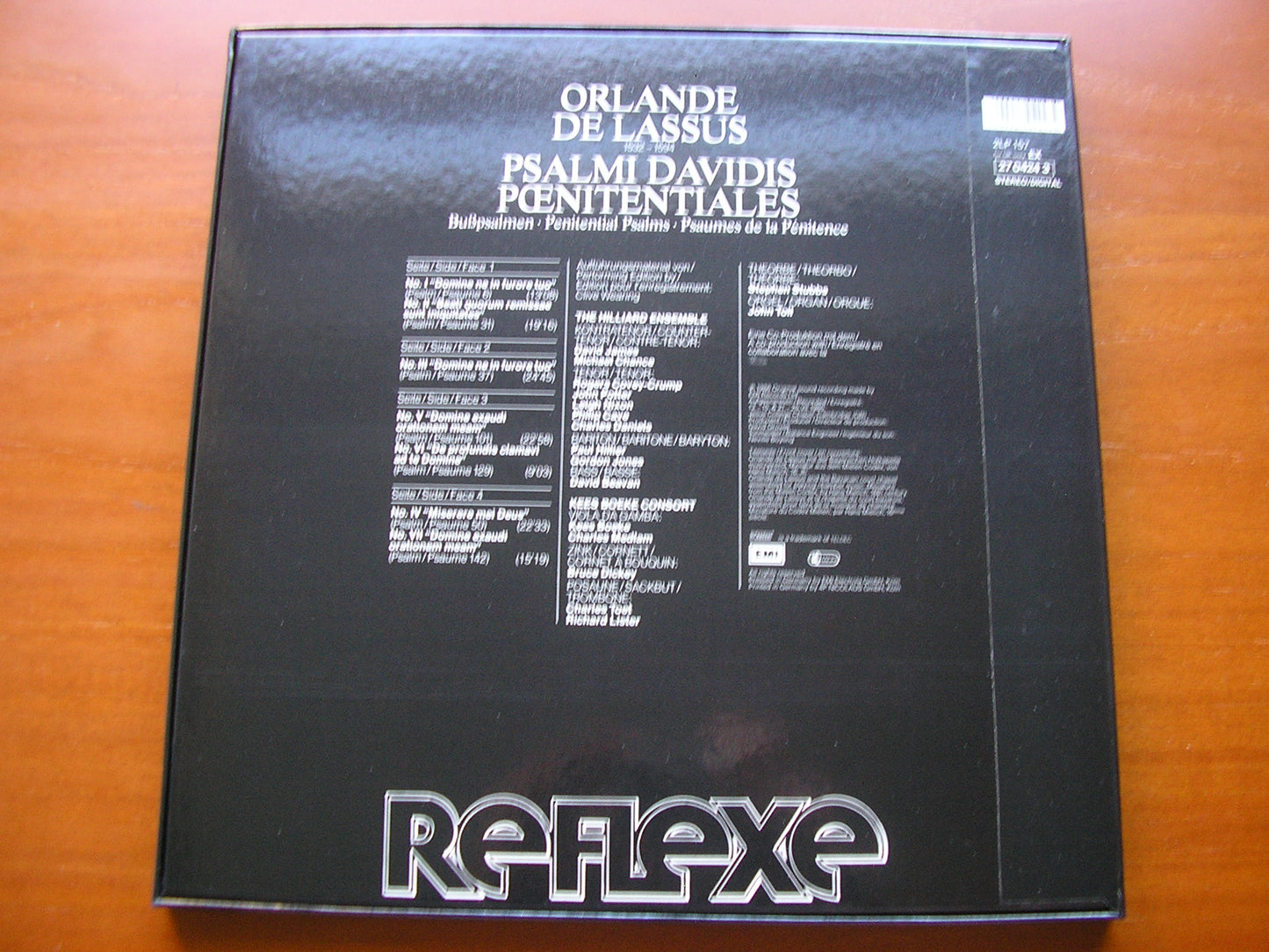 LASSUS: PENITENTIAL PSALMS     THE HILLIARD ENSEMBLE / KEES BOEKE CONSORT    27 0424