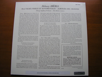 IBERIA: MUSIC OF DEBUSSY & RAVEL    REINER / CHICAGO SYMPHONY ORCHESTRA     LSC 2222