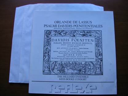 LASSUS: PENITENTIAL PSALMS     THE HILLIARD ENSEMBLE / KEES BOEKE CONSORT    27 0424
