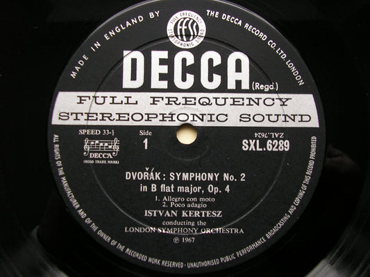 SXL 6289  DVORAK: SYMPHONY No. 2      KERTESZ / LONDON SYMPHONY    ED2