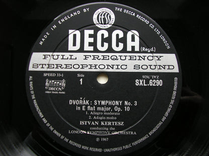SXL 6290  DVORAK: SYMPHONY No. 3 / HUSSITE OVERTURE      KERTESZ / LONDON SYMPHONY    ED2