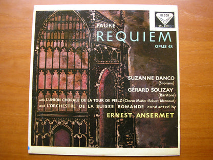 FAURE: REQUIEM     SUZANNE DANCO / GERARD SOUZAY / SUISSE ROMANDE ORCHESTRA / ANSERMET     SXL 2211