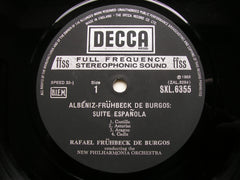 ALBENIZ: SUITE ESPANOLA     DE BURGOS / NEW PHILHARMONIA     SXL 6355