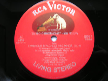 LALO: SYMPHONIE ESPAGNOLE   HENRYK SZERYNG / CHICAGO SYMPHONY / HENDL     LSC 2456