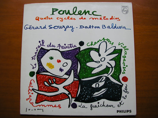 POULENC: FOUR SONG CYCLES    GERARD SOUZAY / DALTON BALDWIN     SAL 3635