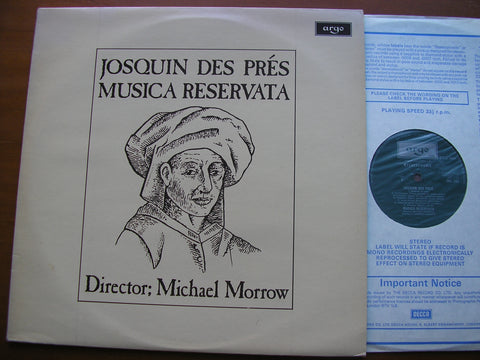 JOSQUIN: SONGS / CHANSONS / FROTTOLE      MUSICA RESERVATA / MORROW / PARROTT    ZRG 793