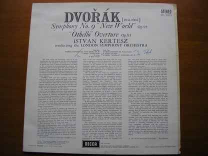 SXL 6291  DVORAK: SYMPHONY No. 9  / OVERTURE Othello       KERTESZ / LONDON SYMPHONY     ED3