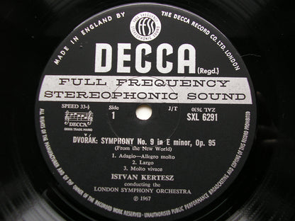 SXL 6291  DVORAK: SYMPHONY No. 9  / OVERTURE Othello       KERTESZ / LONDON SYMPHONY     ED3