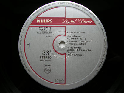 BRAHMS: PIANO CONCERTONo. 1      BRENDEL / BERLIN PHILHARMONIC / ABBADO      420 071