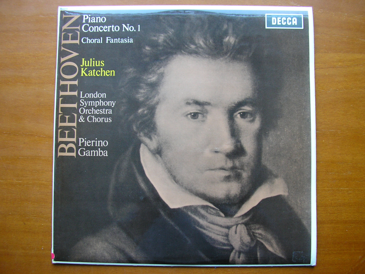 BEETHOVEN: PIANO CONCERTO No. 1 / CHORAL FANTASIA      KATCHEN / LONDON SYMPHONY / GAMBA     SXL 6189