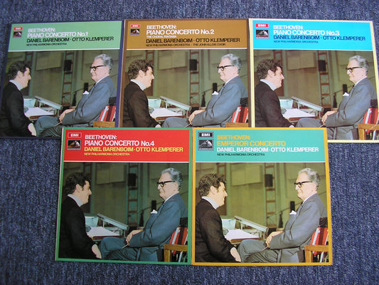 BEETHOVEN: THE FIVE PIANO CONCERTOS / CHORAL FANTASIA      BARENBOIM / NEW PHILHARMONIA / KLEMPERER    5LP