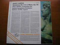 SAINT-SAENS: SYMPHONY No. 3     DUPRE / DETROIT SYMPHONY / PARAY      SR90012