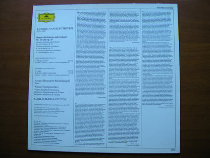BEETHOVEN: PIANO CONCERTO No. 1       MICHELANGELI / VIENNA SYMPHONY / GIULINI      2531 302