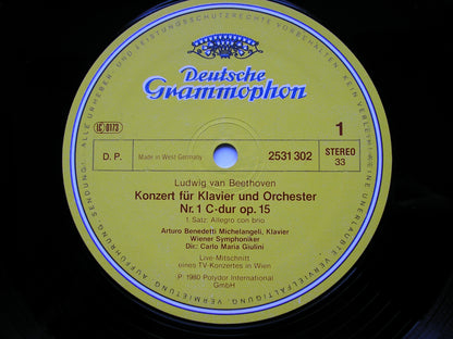 BEETHOVEN: PIANO CONCERTO No. 1       MICHELANGELI / VIENNA SYMPHONY / GIULINI      2531 302