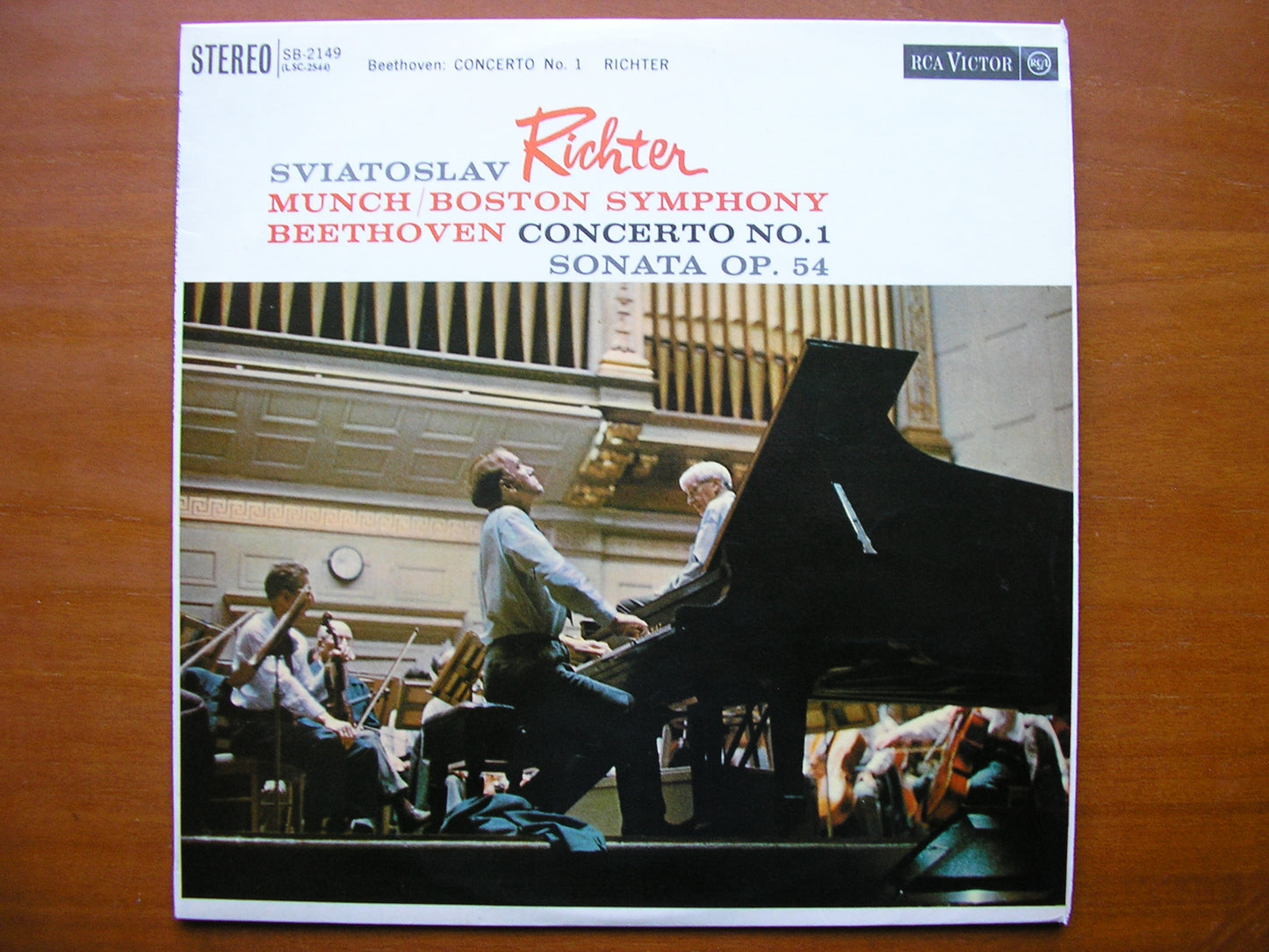 BEETHOVEN: PIANO CONCERTO No. 1 / SONATA Op. 54      RICHTER / BOSTON SYMPHONY / MUNCH      SB 2149