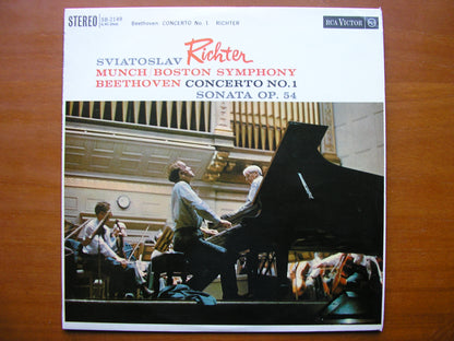 BEETHOVEN: PIANO CONCERTO No. 1 / SONATA Op. 54      RICHTER / BOSTON SYMPHONY / MUNCH      SB 2149