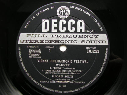 SXL 6292 / 5  VIENNA PHILHARMONIC FESTIVAL: WAGNER / SIBELIUS / SCHUBERT / BEETHOVEN    4LP     ED2