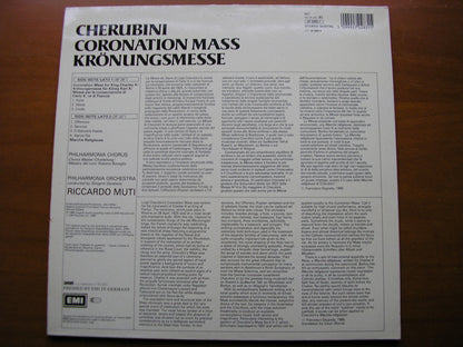 CHERUBINI: CORONATION MASS  (1825)     PHILHARMONIA ORCHESTRA & CHORUS / MUTI      27 0283