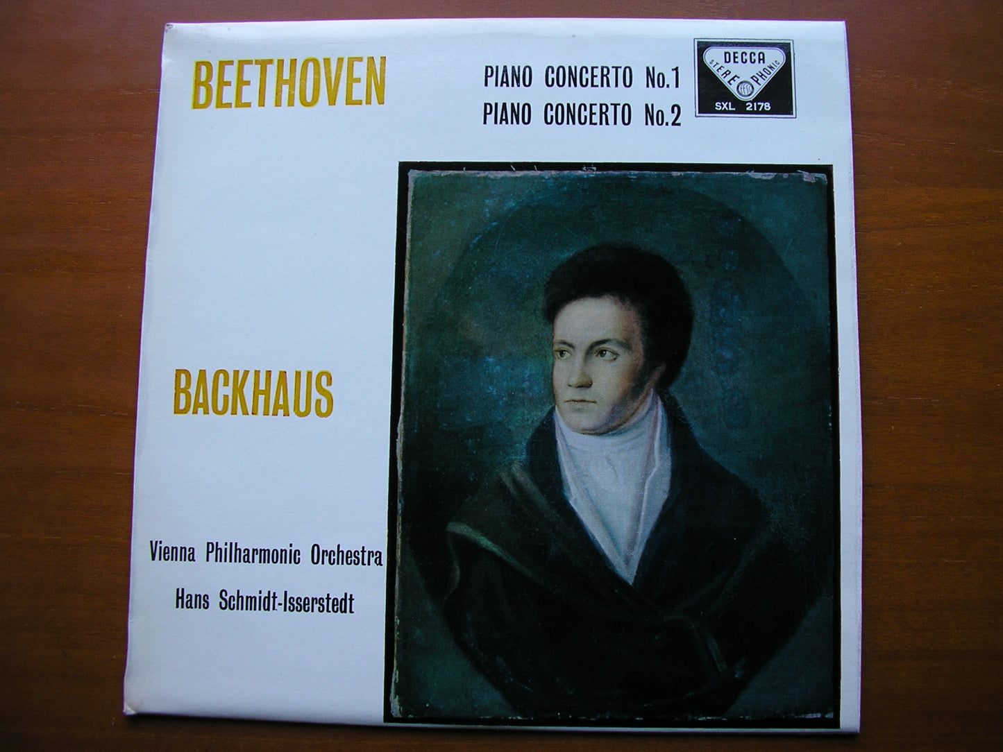 BEETHOVEN: PIANO CONCERTO No. 1      BACKHAUS / VIENNA PHILHARMONIC / SCHMIDT-ISSERSTEDT     SXL 2178