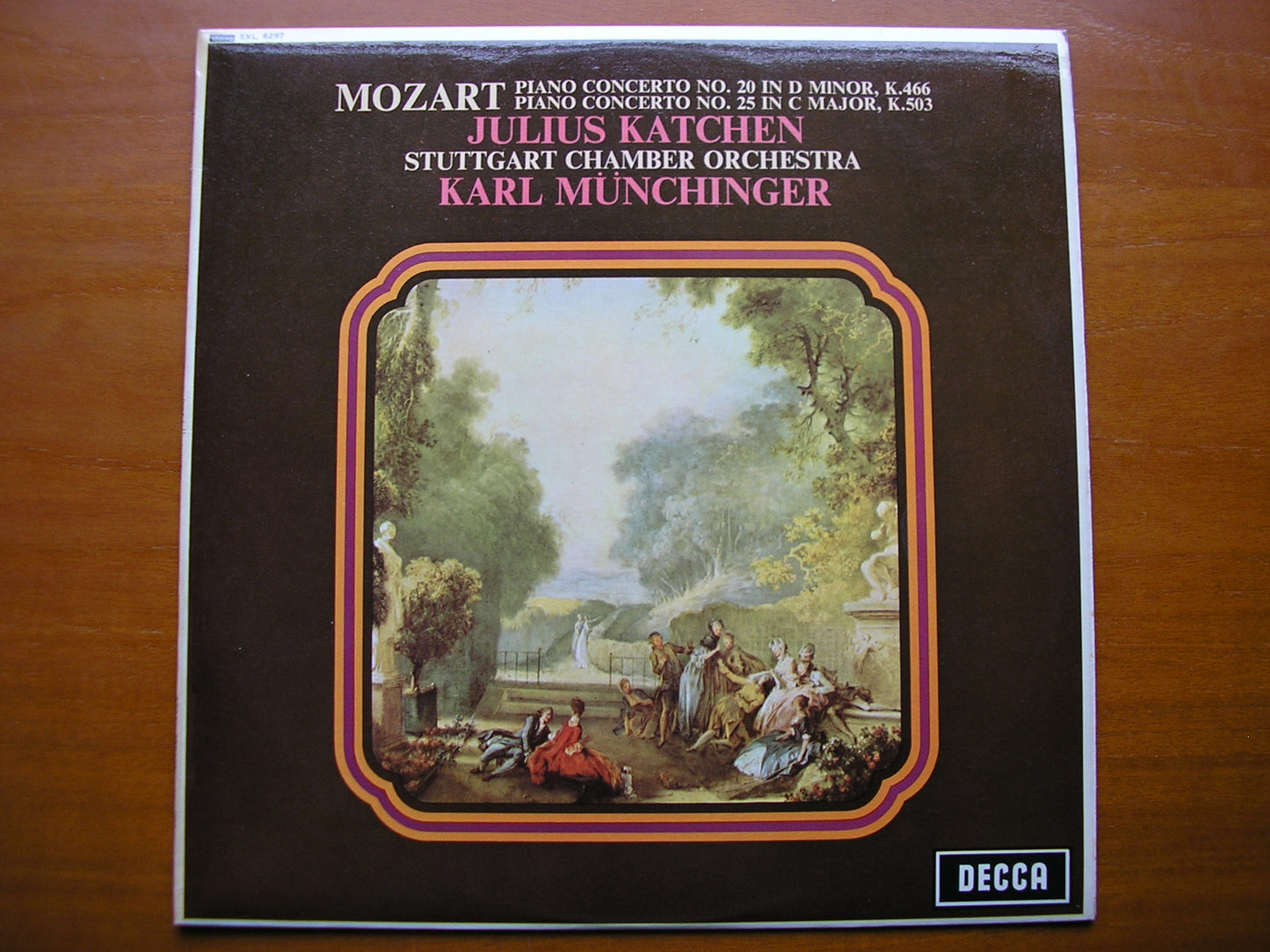 SXL 6297  MOZART: PIANO CONCERTOS Nos. 20 & 25      KATCHEN / STUTTGART CHAMBER ORCHESTRA / MUNCHINGER     ED2