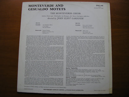 MONTEVERDI & GESUALDO: MOTETS & MADRIGALS     MONTEVERDI CHOIR / GARDINER     ZRG 645