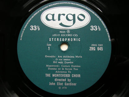 MONTEVERDI & GESUALDO: MOTETS & MADRIGALS     MONTEVERDI CHOIR / GARDINER     ZRG 645