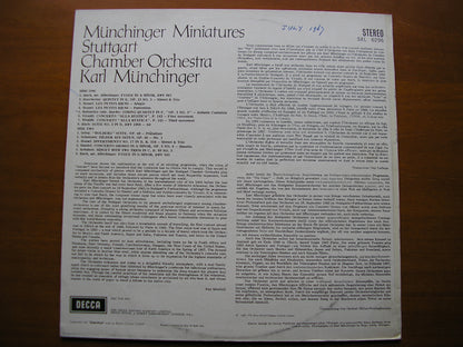 SXL 6296  MUNCHINGER MINIATURES: ENCORE PIECES     MUNCHINGER / STUTTGART CHAMBER ORCHESTRA    ED2