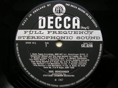 SXL 6296  MUNCHINGER MINIATURES: ENCORE PIECES     MUNCHINGER / STUTTGART CHAMBER ORCHESTRA    ED2