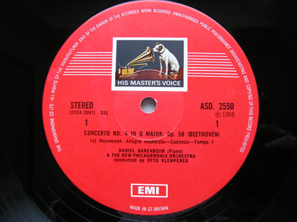 BEETHOVEN: THE FIVE PIANO CONCERTOS / CHORAL FANTASIA      BARENBOIM / NEW PHILHARMONIA / KLEMPERER    5LP