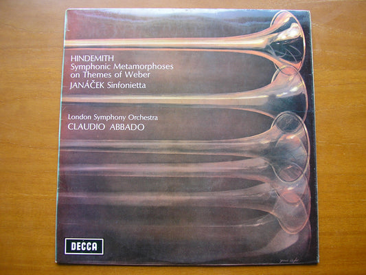 HINDEMITH: SYMPHONIC METAMORPHOSES / JANACEK: SINFONIETTA     ABBADO / LONDON SYMPHONY     ED3