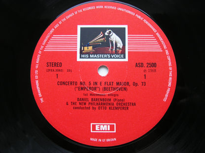 BEETHOVEN: THE FIVE PIANO CONCERTOS / CHORAL FANTASIA      BARENBOIM / NEW PHILHARMONIA / KLEMPERER    5LP