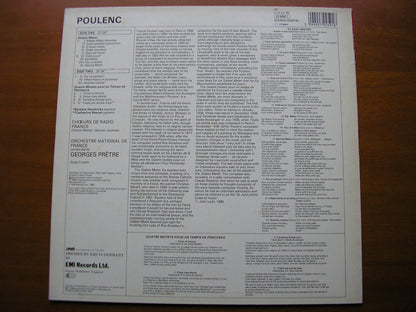 POULENC: STABAT MATER / FOUR MOTETS     HENDRICKS / FRENCH NATIONAL ORCHESTRA / PRETRE    27 0259