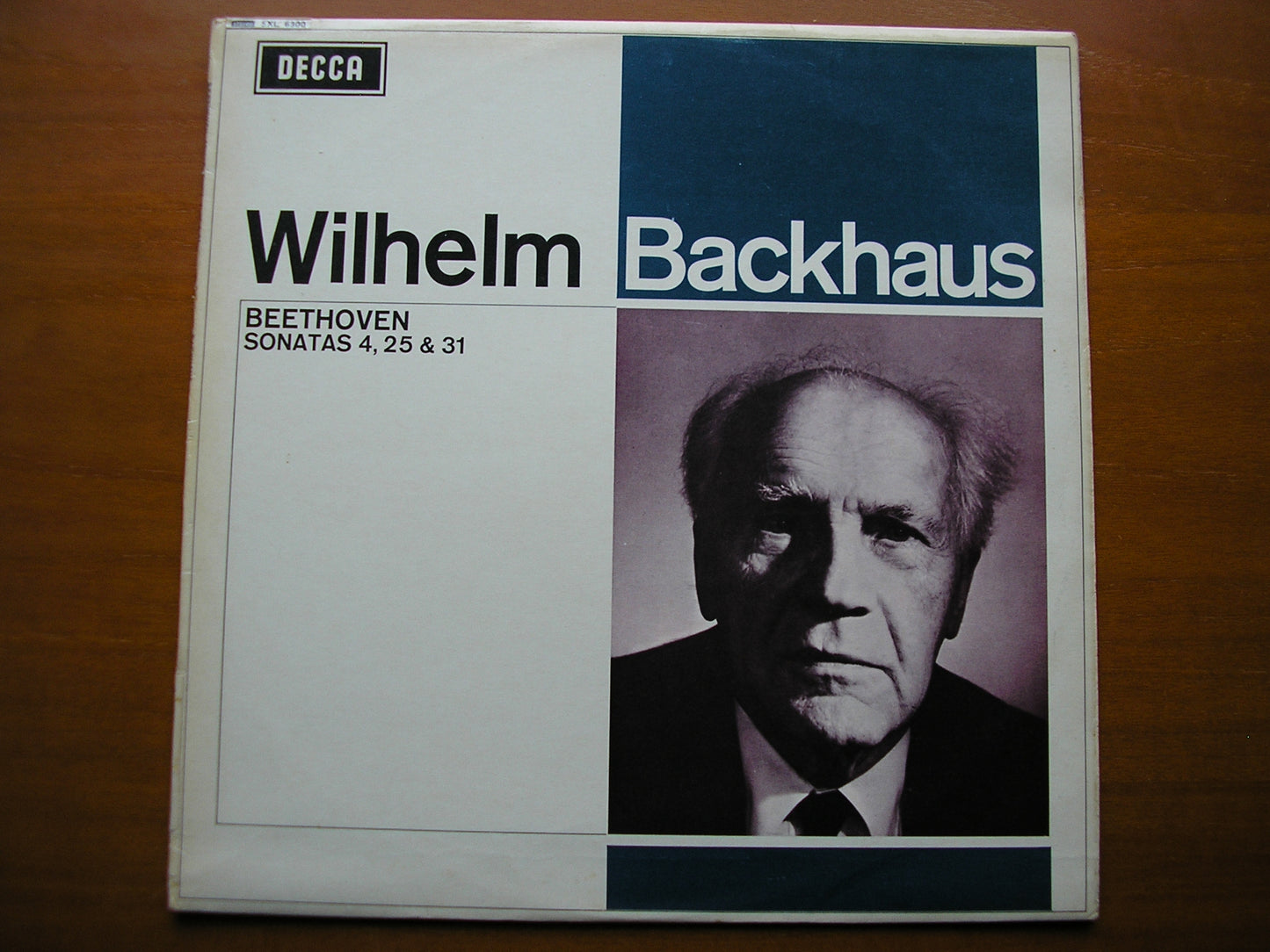 SXL 6300  BEETHOVEN: PIANO SONATAS Nos. 4 / 25 / 31     WILHELM BACKHAUS     ED2