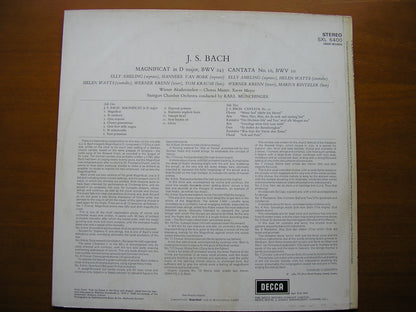 SXL 6400 BACH: MAGNIFICAT in D / CANTATA No. 10      SOLOISTS / STUTTGART CHAMBER ORCHESTRA / MUNCHINGER     ED3