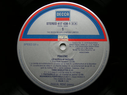POULENC: PIANO MUSIC      PASCAL ROGE     417 438